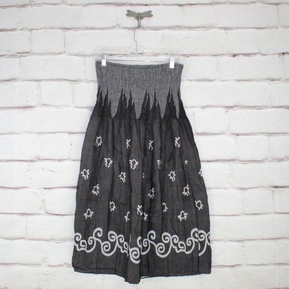 Lapis Other - Lapis Black Printed Tube Top Strapless Stretch Summer Dress Cover Up Size OS